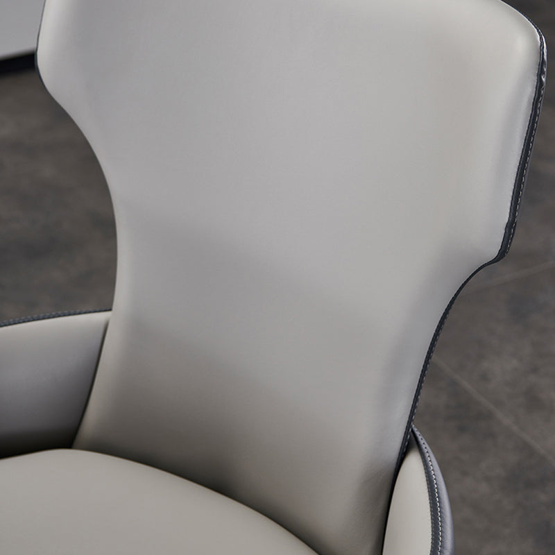 Industrial Metal Dining Room Chairs Arm PU Leather Dining Chairs for Restaurant Use Clearhalo ' kitchen&dining_furn' 'Dining Chairs' 'Dining Tables & Seating' 'dining_chair' 'furn' 'furn_dining_chair' 'Furniture' 'furniture_dining_chair' 'Kitchen & Dining Furniture' 'kitchen' 4237344