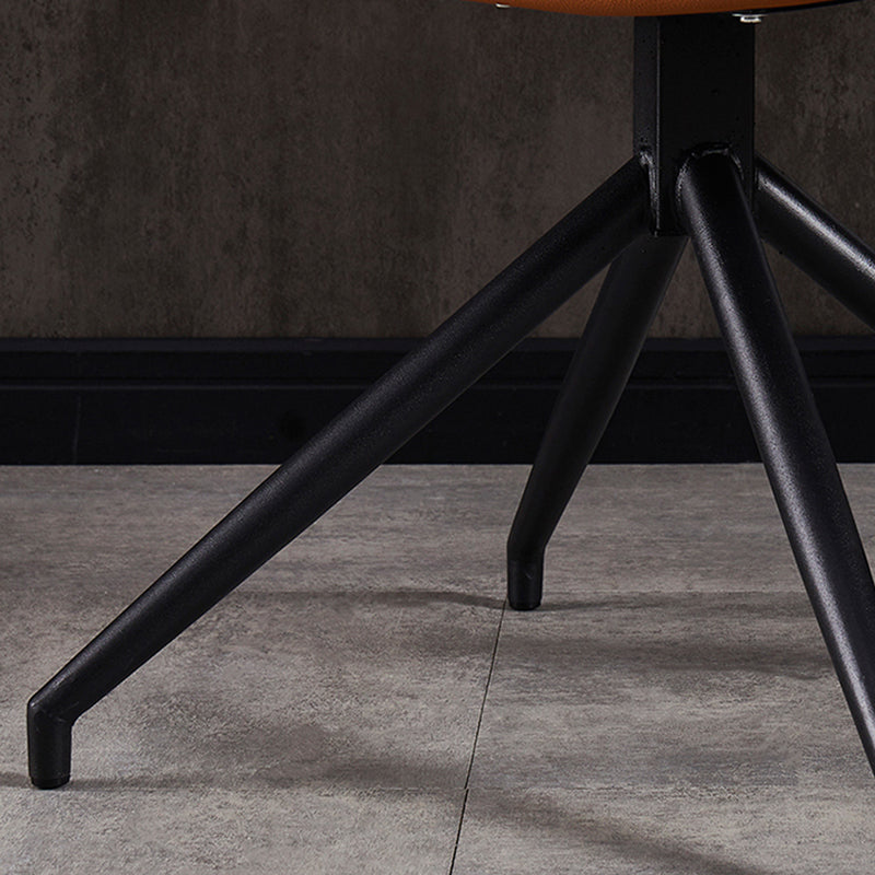 Modern Leather Home Side Chair Matte Finish Solid Back Dining Chair (Set of 2) Clearhalo ' kitchen&dining_furn' 'Dining Chairs' 'Dining Tables & Seating' 'dining_chair' 'furn' 'furn_dining_chair' 'Furniture' 'furniture_dining_chair' 'Kitchen & Dining Furniture' 'kitchen' 4237386