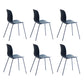 Industrial Coffee Shop Side Chair Matte Finish Solid Back Dining Chair Blue 6 Piece Set Clearhalo ' kitchen&dining_furn' 'Dining Chairs' 'Dining Tables & Seating' 'dining_chair' 'furn' 'furn_dining_chair' 'Furniture' 'furniture_dining_chair' 'Kitchen & Dining Furniture' 'kitchen' 4237413