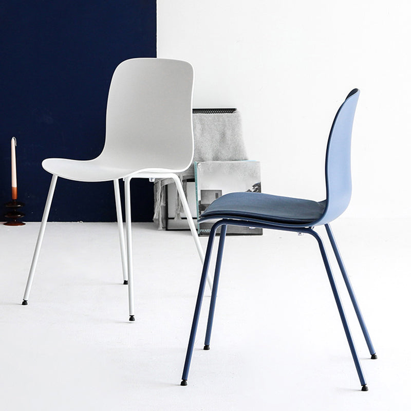 Industrial Coffee Shop Side Chair Matte Finish Solid Back Dining Chair Clearhalo ' kitchen&dining_furn' 'Dining Chairs' 'Dining Tables & Seating' 'dining_chair' 'furn' 'furn_dining_chair' 'Furniture' 'furniture_dining_chair' 'Kitchen & Dining Furniture' 'kitchen' 4237414