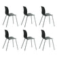 Industrial Coffee Shop Side Chair Matte Finish Solid Back Dining Chair Green 6 Piece Set Clearhalo ' kitchen&dining_furn' 'Dining Chairs' 'Dining Tables & Seating' 'dining_chair' 'furn' 'furn_dining_chair' 'Furniture' 'furniture_dining_chair' 'Kitchen & Dining Furniture' 'kitchen' 4237434