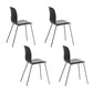 Industrial Coffee Shop Side Chair Matte Finish Solid Back Dining Chair Gray-Green 4 Piece Set Clearhalo ' kitchen&dining_furn' 'Dining Chairs' 'Dining Tables & Seating' 'dining_chair' 'furn' 'furn_dining_chair' 'Furniture' 'furniture_dining_chair' 'Kitchen & Dining Furniture' 'kitchen' 4237439