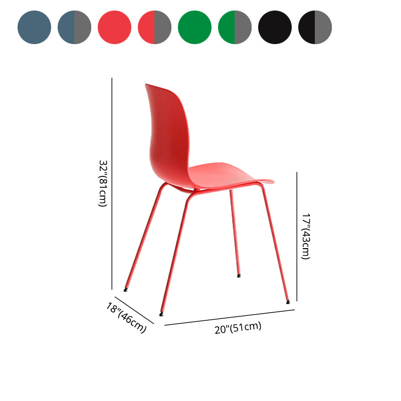 Industrial Coffee Shop Side Chair Matte Finish Solid Back Dining Chair Clearhalo ' kitchen&dining_furn' 'Dining Chairs' 'Dining Tables & Seating' 'dining_chair' 'furn' 'furn_dining_chair' 'Furniture' 'furniture_dining_chair' 'Kitchen & Dining Furniture' 'kitchen' 4237441