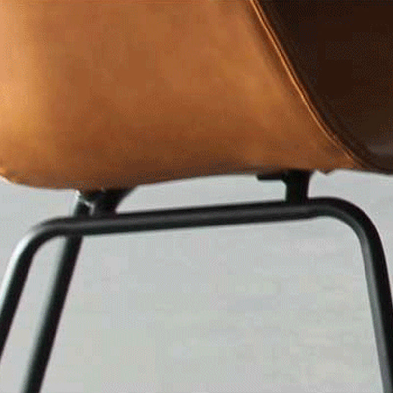 Industrial Meeting Room Arm Chair Matte Finish Solid Back Dining Chair (Set of 2) Clearhalo ' kitchen&dining_furn' 'Dining Chairs' 'Dining Tables & Seating' 'dining_chair' 'furn' 'furn_dining_chair' 'Furniture' 'furniture_dining_chair' 'Kitchen & Dining Furniture' 'kitchen' 4237452