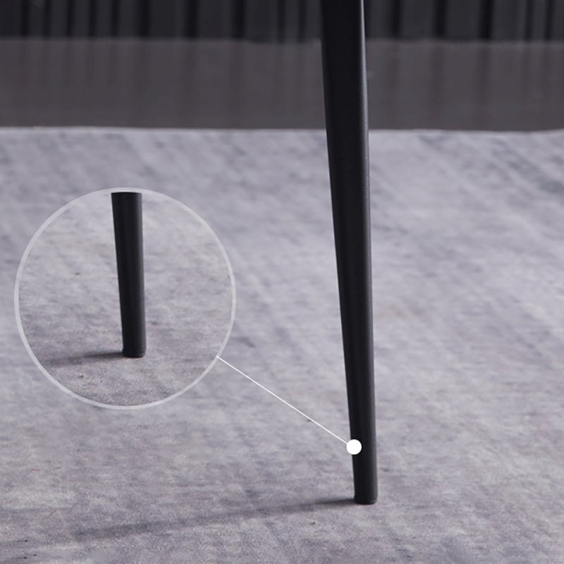 Contemporary Metal Dining Armless Chair Parsons Chair for Restaurant Use (Set of 2) Clearhalo ' kitchen&dining_furn' 'Dining Chairs' 'Dining Tables & Seating' 'dining_chair' 'furn' 'furn_dining_chair' 'Furniture' 'furniture_dining_chair' 'Kitchen & Dining Furniture' 'kitchen' 4237464