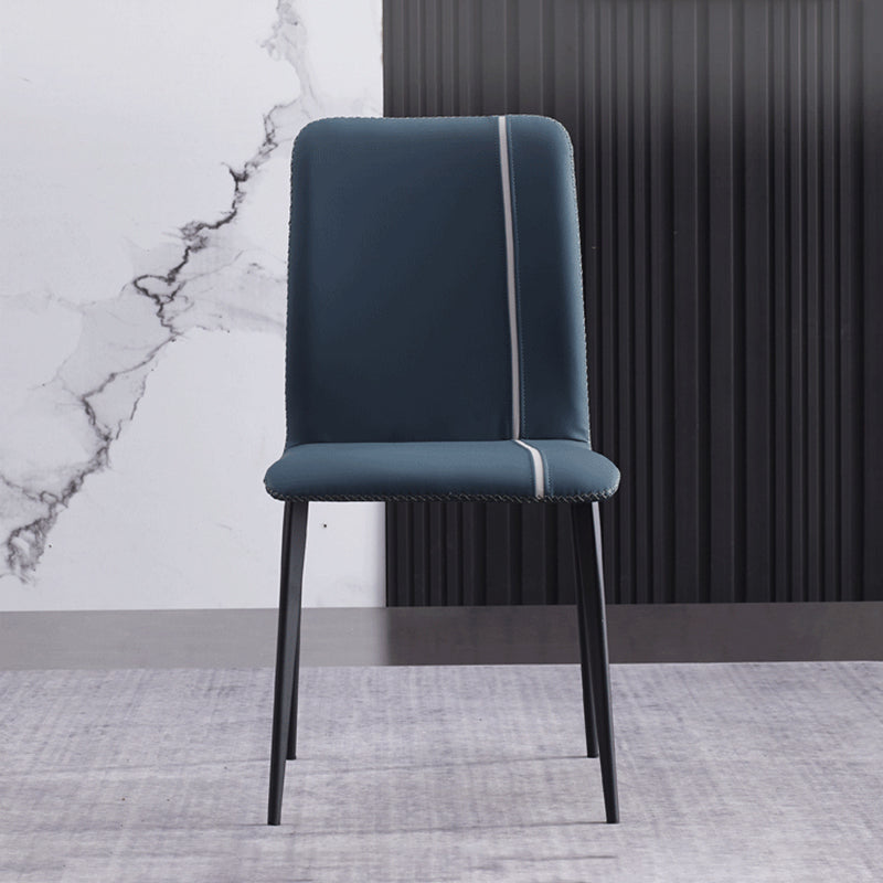 Contemporary Metal Dining Armless Chair Parsons Chair for Restaurant Use (Set of 2) Clearhalo ' kitchen&dining_furn' 'Dining Chairs' 'Dining Tables & Seating' 'dining_chair' 'furn' 'furn_dining_chair' 'Furniture' 'furniture_dining_chair' 'Kitchen & Dining Furniture' 'kitchen' 4237466