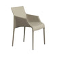 Modern Indoor-Outdoor Metal Chair Dining Room Solid Back Chair with Arm Clearhalo ' kitchen&dining_furn' 'Dining Chairs' 'Dining Tables & Seating' 'dining_chair' 'furn' 'furn_dining_chair' 'Furniture' 'furniture_dining_chair' 'Kitchen & Dining Furniture' 'kitchen' 4237477