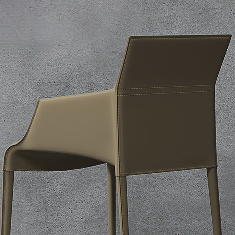 Modern Indoor-Outdoor Metal Chair Dining Room Solid Back Chair with Arm Clearhalo ' kitchen&dining_furn' 'Dining Chairs' 'Dining Tables & Seating' 'dining_chair' 'furn' 'furn_dining_chair' 'Furniture' 'furniture_dining_chair' 'Kitchen & Dining Furniture' 'kitchen' 4237486