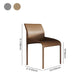 Designer Style Leather Dining Room Side Chair Solid Back Single Dining Chair Clearhalo ' kitchen&dining_furn' 'Dining Chairs' 'Dining Tables & Seating' 'dining_chair' 'furn' 'furn_dining_chair' 'Furniture' 'furniture_dining_chair' 'Kitchen & Dining Furniture' 'kitchen' 4237498