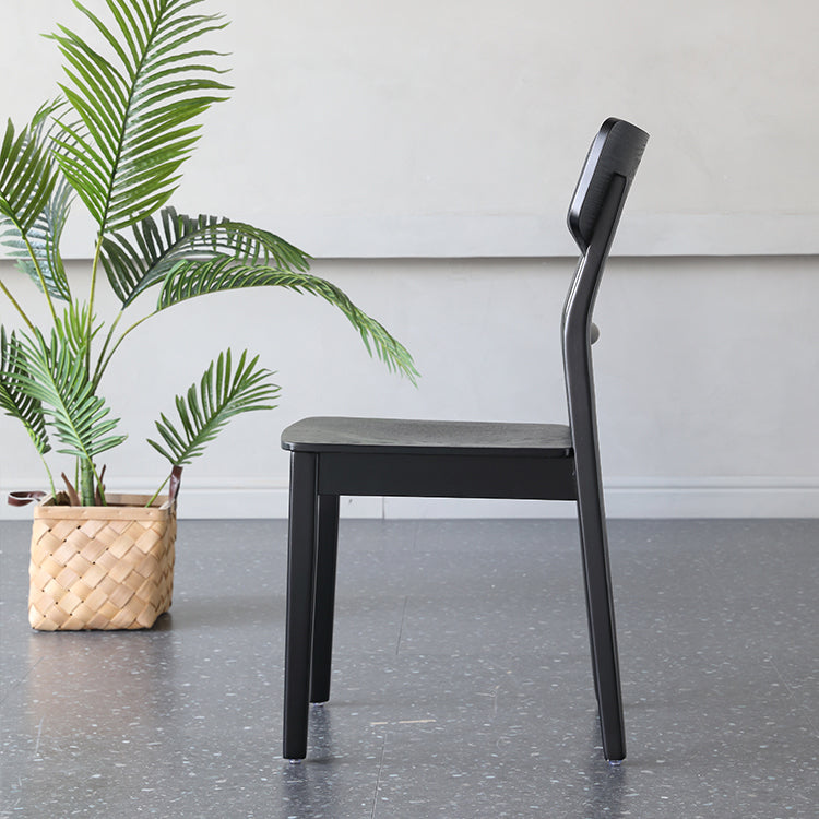 Industrial Home Wood Side Chair Ladder Back Dining Chair (Set of 4) Clearhalo ' kitchen&dining_furn' 'Dining Chairs' 'Dining Tables & Seating' 'dining_chair' 'furn' 'furn_dining_chair' 'Furniture' 'furniture_dining_chair' 'Kitchen & Dining Furniture' 'kitchen' 4237511