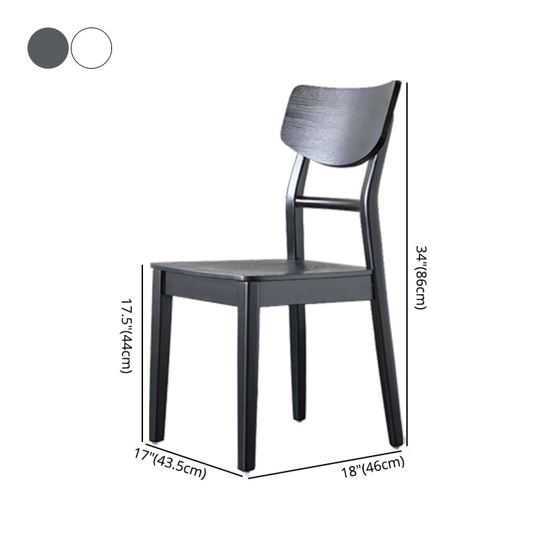 Industrial Home Wood Side Chair Ladder Back Dining Chair (Set of 4) Clearhalo ' kitchen&dining_furn' 'Dining Chairs' 'Dining Tables & Seating' 'dining_chair' 'furn' 'furn_dining_chair' 'Furniture' 'furniture_dining_chair' 'Kitchen & Dining Furniture' 'kitchen' 4237512