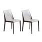 Modern Leather Dining Room Chairs Armless Metal Dining Chairs for Restaurant Use Light Gray 2 Piece Set Clearhalo ' kitchen&dining_furn' 'Dining Chairs' 'Dining Tables & Seating' 'dining_chair' 'furn' 'furn_dining_chair' 'Furniture' 'furniture_dining_chair' 'Kitchen & Dining Furniture' 'kitchen' 4237522
