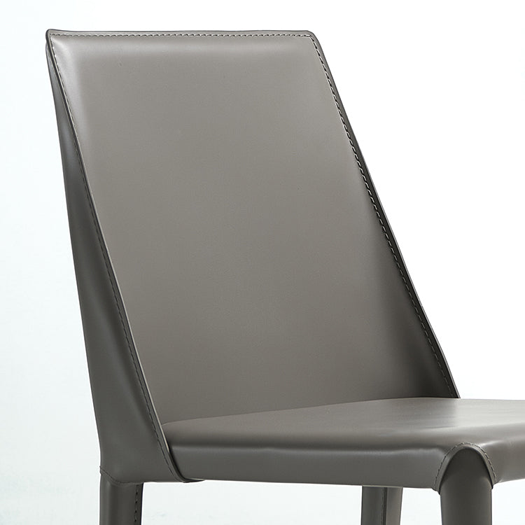 Modern Leather Dining Room Chairs Armless Metal Dining Chairs for Restaurant Use Clearhalo ' kitchen&dining_furn' 'Dining Chairs' 'Dining Tables & Seating' 'dining_chair' 'furn' 'furn_dining_chair' 'Furniture' 'furniture_dining_chair' 'Kitchen & Dining Furniture' 'kitchen' 4237523