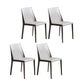 Modern Leather Dining Room Chairs Armless Metal Dining Chairs for Restaurant Use Light Gray 4 Piece Set Clearhalo ' kitchen&dining_furn' 'Dining Chairs' 'Dining Tables & Seating' 'dining_chair' 'furn' 'furn_dining_chair' 'Furniture' 'furniture_dining_chair' 'Kitchen & Dining Furniture' 'kitchen' 4237524
