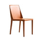 Modern Leather Dining Room Chairs Armless Metal Dining Chairs for Restaurant Use Orange 1 Piece Clearhalo ' kitchen&dining_furn' 'Dining Chairs' 'Dining Tables & Seating' 'dining_chair' 'furn' 'furn_dining_chair' 'Furniture' 'furniture_dining_chair' 'Kitchen & Dining Furniture' 'kitchen' 4237526