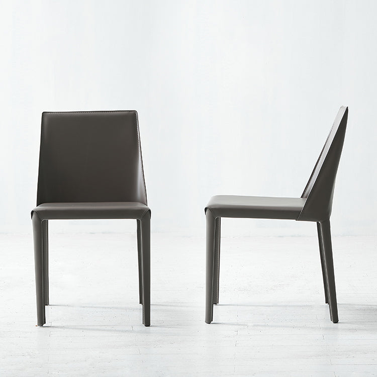 Modern Leather Dining Room Chairs Armless Metal Dining Chairs for Restaurant Use Clearhalo ' kitchen&dining_furn' 'Dining Chairs' 'Dining Tables & Seating' 'dining_chair' 'furn' 'furn_dining_chair' 'Furniture' 'furniture_dining_chair' 'Kitchen & Dining Furniture' 'kitchen' 4237531