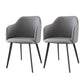 Industrial Metal Dining Room Chairs Arm Leather Dining Chairs for Home Use Grey 2 Piece Set Clearhalo ' kitchen&dining_furn' 'Dining Chairs' 'Dining Tables & Seating' 'dining_chair' 'furn' 'furn_dining_chair' 'Furniture' 'furniture_dining_chair' 'Kitchen & Dining Furniture' 'kitchen' 4237544