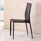 Minimalist Style Stacking Dining Chairs Solid Back Leather Chairs for Home (Set of 2) Clearhalo ' kitchen&dining_furn' 'Dining Chairs' 'Dining Tables & Seating' 'dining_chair' 'furn' 'furn_dining_chair' 'Furniture' 'furniture_dining_chair' 'Kitchen & Dining Furniture' 'kitchen' 4237616