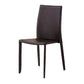 Minimalist Style Stacking Dining Chairs Solid Back Leather Chairs for Home (Set of 2) Clearhalo ' kitchen&dining_furn' 'Dining Chairs' 'Dining Tables & Seating' 'dining_chair' 'furn' 'furn_dining_chair' 'Furniture' 'furniture_dining_chair' 'Kitchen & Dining Furniture' 'kitchen' 4237618