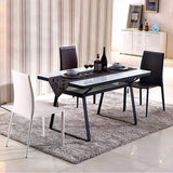 Minimalist Style Stacking Dining Chairs Solid Back Leather Chairs for Home (Set of 2) Clearhalo ' kitchen&dining_furn' 'Dining Chairs' 'Dining Tables & Seating' 'dining_chair' 'furn' 'furn_dining_chair' 'Furniture' 'furniture_dining_chair' 'Kitchen & Dining Furniture' 'kitchen' 4237622