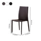 Minimalist Style Stacking Dining Chairs Solid Back Leather Chairs for Home (Set of 2) Clearhalo ' kitchen&dining_furn' 'Dining Chairs' 'Dining Tables & Seating' 'dining_chair' 'furn' 'furn_dining_chair' 'Furniture' 'furniture_dining_chair' 'Kitchen & Dining Furniture' 'kitchen' 4237623
