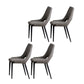 Industrial Metal Dining Room Chairs Armless Leather Dining Chairs for Restaurant Use Dark Gray 4 Piece Set Clearhalo ' kitchen&dining_furn' 'Dining Chairs' 'Dining Tables & Seating' 'dining_chair' 'furn' 'furn_dining_chair' 'Furniture' 'furniture_dining_chair' 'Kitchen & Dining Furniture' 'kitchen' 4237646