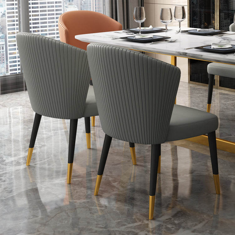 Indoor Scandinavian Side Chair Upholstered Wingback Wood Dining Room Chair (Set of 2) Clearhalo ' kitchen&dining_furn' 'Dining Chairs' 'Dining Tables & Seating' 'dining_chair' 'furn' 'furn_dining_chair' 'Furniture' 'furniture_dining_chair' 'Kitchen & Dining Furniture' 'kitchen' 4237661