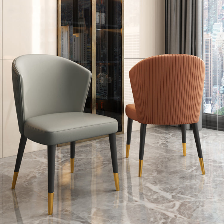 Indoor Scandinavian Side Chair Upholstered Wingback Wood Dining Room Chair (Set of 2) Clearhalo ' kitchen&dining_furn' 'Dining Chairs' 'Dining Tables & Seating' 'dining_chair' 'furn' 'furn_dining_chair' 'Furniture' 'furniture_dining_chair' 'Kitchen & Dining Furniture' 'kitchen' 4237662