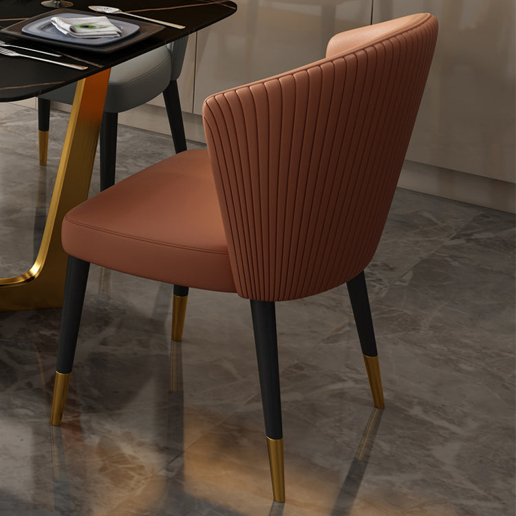 Indoor Scandinavian Side Chair Upholstered Wingback Wood Dining Room Chair (Set of 2) Clearhalo ' kitchen&dining_furn' 'Dining Chairs' 'Dining Tables & Seating' 'dining_chair' 'furn' 'furn_dining_chair' 'Furniture' 'furniture_dining_chair' 'Kitchen & Dining Furniture' 'kitchen' 4237670