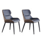 Indoor Contemporary Arm Chair Wingback Metal Upholstered Dining Room Chair (Set of 2) Blue Clearhalo ' kitchen&dining_furn' 'Dining Chairs' 'Dining Tables & Seating' 'dining_chair' 'furn' 'furn_dining_chair' 'Furniture' 'furniture_dining_chair' 'Kitchen & Dining Furniture' 'kitchen' 4237676