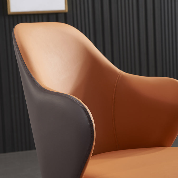 Industrial Metal Dining Room Chairs Arm Leather Dining Chairs (Set of 2) Clearhalo ' kitchen&dining_furn' 'Dining Chairs' 'Dining Tables & Seating' 'dining_chair' 'furn' 'furn_dining_chair' 'Furniture' 'furniture_dining_chair' 'Kitchen & Dining Furniture' 'kitchen' 4237692