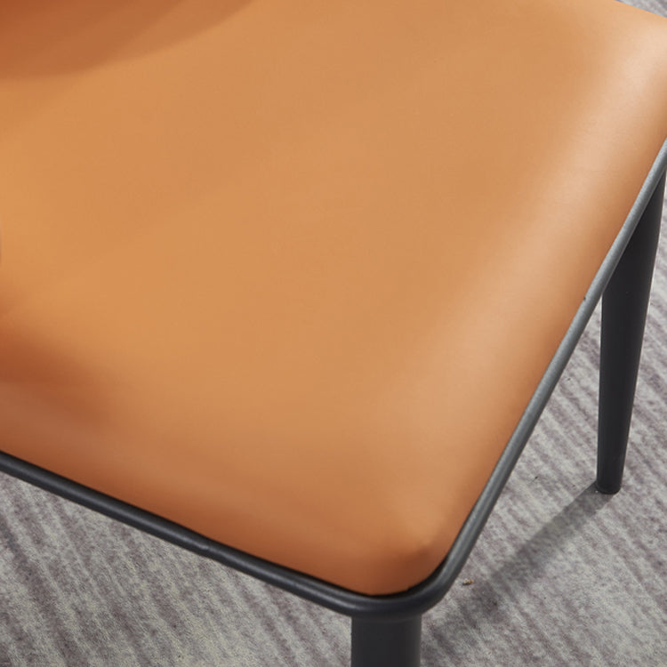 Industrial Metal Dining Room Chairs Arm Leather Dining Chairs (Set of 2) Clearhalo ' kitchen&dining_furn' 'Dining Chairs' 'Dining Tables & Seating' 'dining_chair' 'furn' 'furn_dining_chair' 'Furniture' 'furniture_dining_chair' 'Kitchen & Dining Furniture' 'kitchen' 4237695