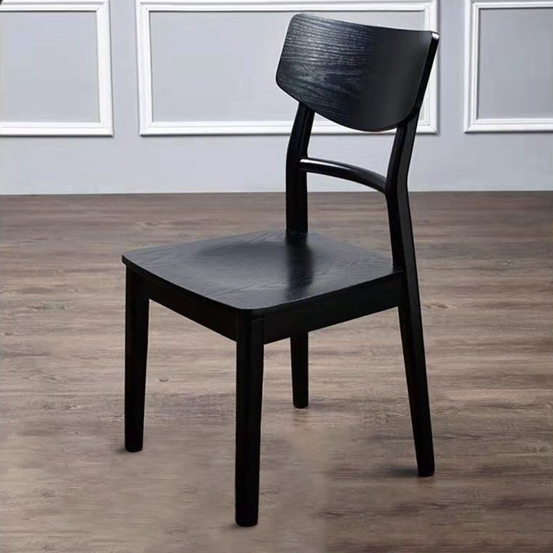 Industrial Restaurant Wood Side Chair Ladder Back Dining Chair (Set of 4) Clearhalo ' kitchen&dining_furn' 'Dining Chairs' 'Dining Tables & Seating' 'dining_chair' 'furn' 'furn_dining_chair' 'Furniture' 'furniture_dining_chair' 'Kitchen & Dining Furniture' 'kitchen' 4237700