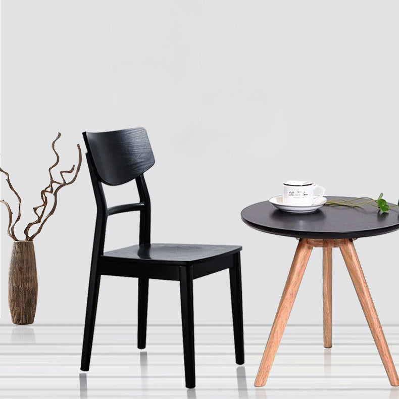 Industrial Restaurant Wood Side Chair Ladder Back Dining Chair (Set of 4) Clearhalo ' kitchen&dining_furn' 'Dining Chairs' 'Dining Tables & Seating' 'dining_chair' 'furn' 'furn_dining_chair' 'Furniture' 'furniture_dining_chair' 'Kitchen & Dining Furniture' 'kitchen' 4237703