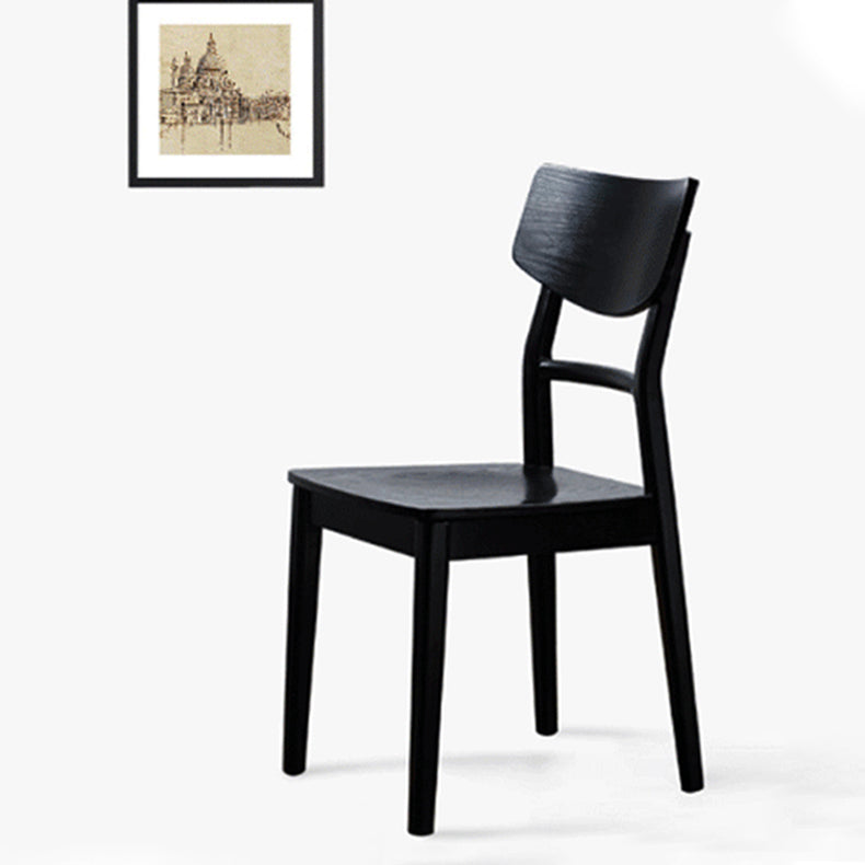 Industrial Restaurant Wood Side Chair Ladder Back Dining Chair (Set of 4) Clearhalo ' kitchen&dining_furn' 'Dining Chairs' 'Dining Tables & Seating' 'dining_chair' 'furn' 'furn_dining_chair' 'Furniture' 'furniture_dining_chair' 'Kitchen & Dining Furniture' 'kitchen' 4237704