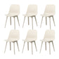 Contemporary Style Plastic Dining Armless Chair Solid Back Chair for Kitchen White 6 Piece Set Clearhalo ' kitchen&dining_furn' 'Dining Chairs' 'Dining Tables & Seating' 'dining_chair' 'furn' 'furn_dining_chair' 'Furniture' 'furniture_dining_chair' 'Kitchen & Dining Furniture' 'kitchen' 4237737