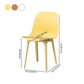 Contemporary Style Plastic Dining Armless Chair Solid Back Chair for Kitchen Clearhalo ' kitchen&dining_furn' 'Dining Chairs' 'Dining Tables & Seating' 'dining_chair' 'furn' 'furn_dining_chair' 'Furniture' 'furniture_dining_chair' 'Kitchen & Dining Furniture' 'kitchen' 4237745