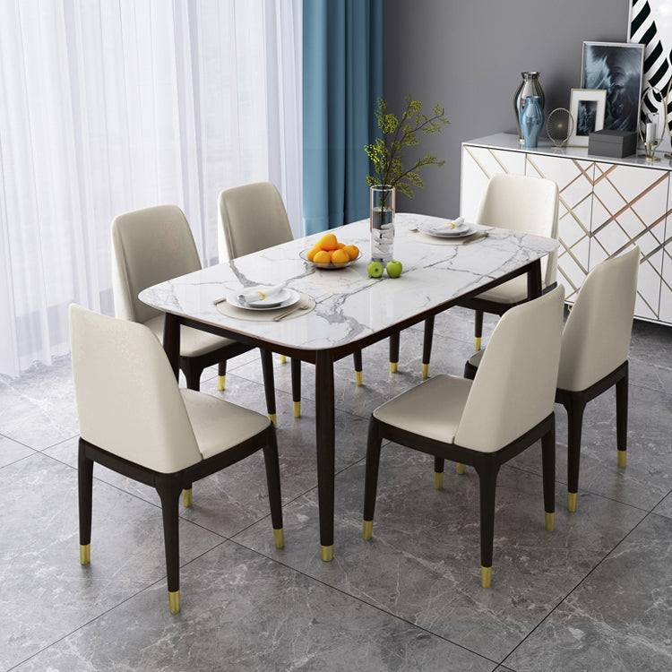 Home Armless Dining Chair Dining Side Chairs with Wood Legs (Set of 2) Clearhalo ' kitchen&dining_furn' 'Dining Chairs' 'Dining Tables & Seating' 'dining_chair' 'Furniture' 'furniture_dining_chair' 'Kitchen & Dining Furniture' 'kitchen' 4237749