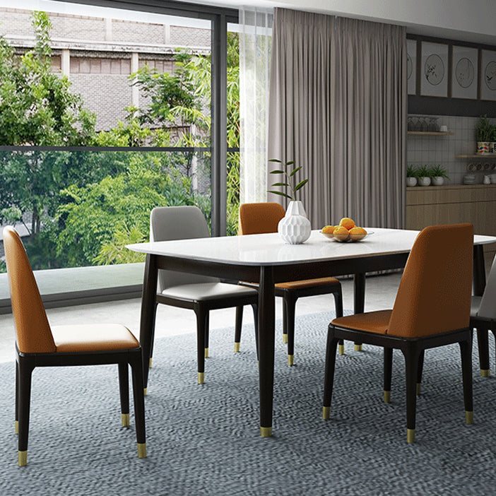 Home Armless Dining Chair Dining Side Chairs with Wood Legs (Set of 2) Clearhalo ' kitchen&dining_furn' 'Dining Chairs' 'Dining Tables & Seating' 'dining_chair' 'Furniture' 'furniture_dining_chair' 'Kitchen & Dining Furniture' 'kitchen' 4237753