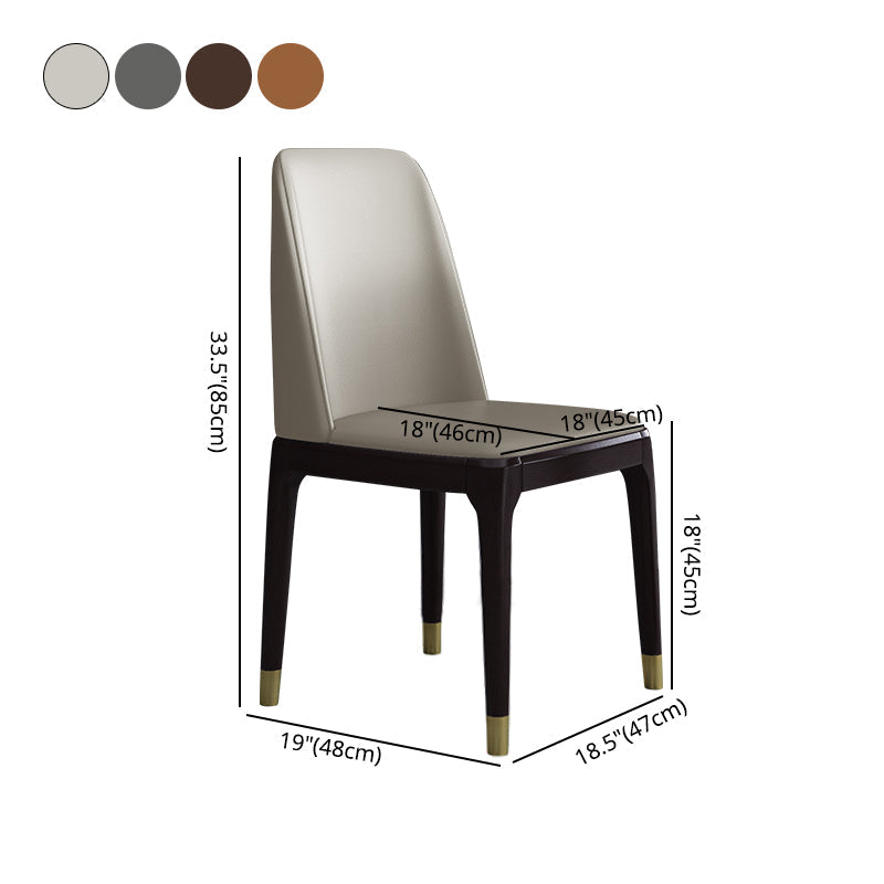 Home Armless Dining Chair Dining Side Chairs with Wood Legs (Set of 2) Clearhalo ' kitchen&dining_furn' 'Dining Chairs' 'Dining Tables & Seating' 'dining_chair' 'Furniture' 'furniture_dining_chair' 'Kitchen & Dining Furniture' 'kitchen' 4237759