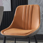 Contemporary Metal Armless Chair Leather Dining Chairs for Restaurant Use (Set of 2) Clearhalo ' kitchen&dining_furn' 'Dining Chairs' 'Dining Tables & Seating' 'dining_chair' 'furn' 'furn_dining_chair' 'Furniture' 'furniture_dining_chair' 'Kitchen & Dining Furniture' 'kitchen' 4237770
