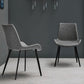Contemporary Indoor Arm Chair Solid Back Metal Upholstered Dining Room Chair (Set of 2) Clearhalo ' kitchen&dining_furn' 'Dining Chairs' 'Dining Tables & Seating' 'dining_chair' 'furn' 'furn_dining_chair' 'Furniture' 'furniture_dining_chair' 'Kitchen & Dining Furniture' 'kitchen' 4237777