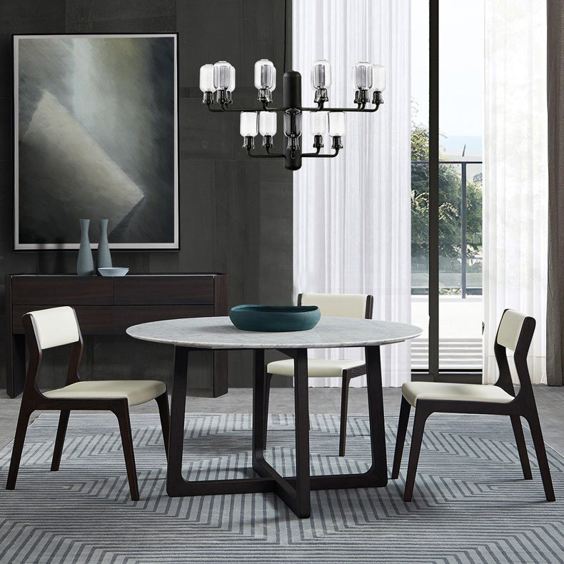 Industrial Wood Dining Chair Dining Room Armless Open Back Dining Side Chair Clearhalo ' kitchen&dining_furn' 'Dining Chairs' 'Dining Tables & Seating' 'dining_chair' 'furn' 'furn_dining_chair' 'Furniture' 'furniture_dining_chair' 'Kitchen & Dining Furniture' 'kitchen' 4237792