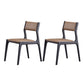 Industrial Wood Dining Chair Dining Room Armless Open Back Dining Side Chair Coffee 2 Piece Set Clearhalo ' kitchen&dining_furn' 'Dining Chairs' 'Dining Tables & Seating' 'dining_chair' 'furn' 'furn_dining_chair' 'Furniture' 'furniture_dining_chair' 'Kitchen & Dining Furniture' 'kitchen' 4237795