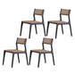 Industrial Wood Dining Chair Dining Room Armless Open Back Dining Side Chair Coffee 4 Piece Set Clearhalo ' kitchen&dining_furn' 'Dining Chairs' 'Dining Tables & Seating' 'dining_chair' 'furn' 'furn_dining_chair' 'Furniture' 'furniture_dining_chair' 'Kitchen & Dining Furniture' 'kitchen' 4237797