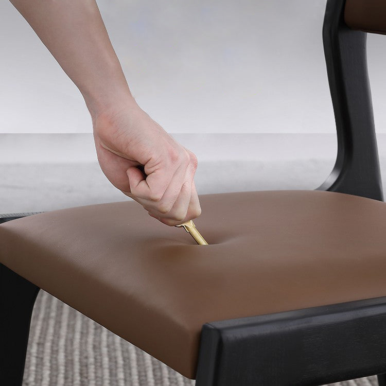 Industrial Wood Dining Chair Dining Room Armless Open Back Dining Side Chair Clearhalo ' kitchen&dining_furn' 'Dining Chairs' 'Dining Tables & Seating' 'dining_chair' 'furn' 'furn_dining_chair' 'Furniture' 'furniture_dining_chair' 'Kitchen & Dining Furniture' 'kitchen' 4237800