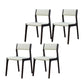 Industrial Wood Dining Chair Dining Room Armless Open Back Dining Side Chair Off-White 4 Piece Set Clearhalo ' kitchen&dining_furn' 'Dining Chairs' 'Dining Tables & Seating' 'dining_chair' 'furn' 'furn_dining_chair' 'Furniture' 'furniture_dining_chair' 'Kitchen & Dining Furniture' 'kitchen' 4237803