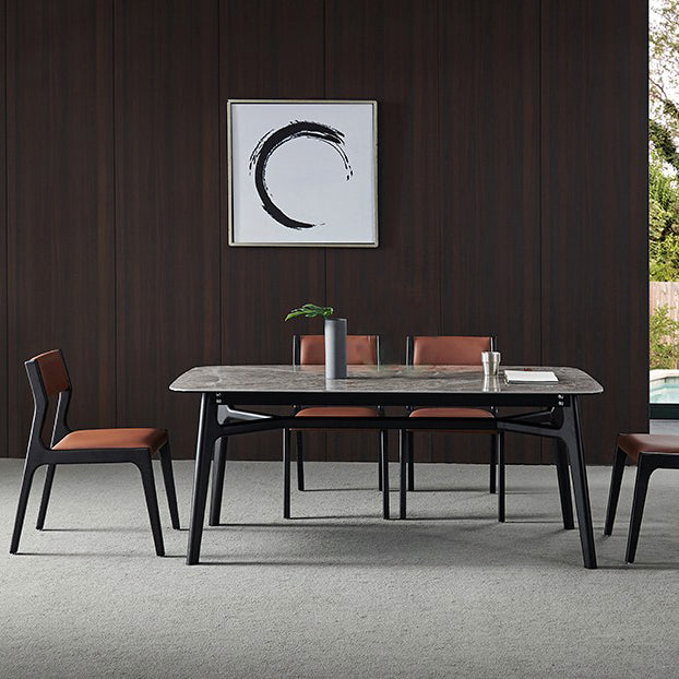 Industrial Wood Dining Chair Dining Room Armless Open Back Dining Side Chair Clearhalo ' kitchen&dining_furn' 'Dining Chairs' 'Dining Tables & Seating' 'dining_chair' 'furn' 'furn_dining_chair' 'Furniture' 'furniture_dining_chair' 'Kitchen & Dining Furniture' 'kitchen' 4237804