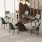 Industrial Metal Dining Room Chairs Armless Faux Leather Chair for Home Use (Set of 2) Clearhalo ' kitchen&dining_furn' 'Dining Chairs' 'Dining Tables & Seating' 'dining_chair' 'furn' 'furn_dining_chair' 'Furniture' 'furniture_dining_chair' 'Kitchen & Dining Furniture' 'kitchen' 4237834