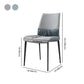 Industrial Metal Dining Room Chairs Armless Faux Leather Chair for Home Use (Set of 2) Clearhalo ' kitchen&dining_furn' 'Dining Chairs' 'Dining Tables & Seating' 'dining_chair' 'furn' 'furn_dining_chair' 'Furniture' 'furniture_dining_chair' 'Kitchen & Dining Furniture' 'kitchen' 4237843